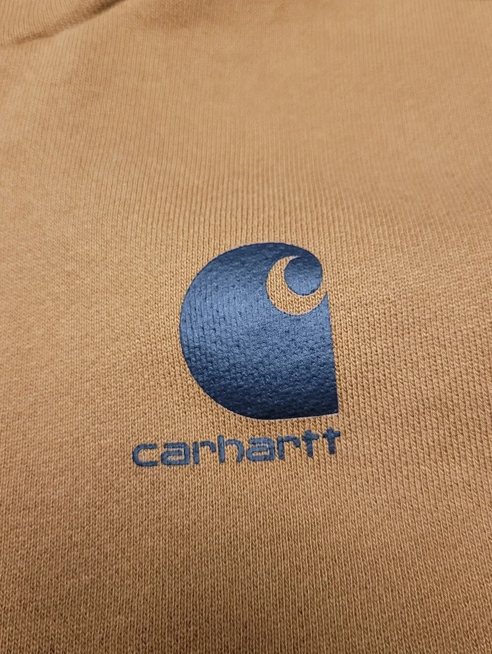 Carhartt Boys 4T Brown Fleece Pullover Logo Hoodie Size Tag Missing